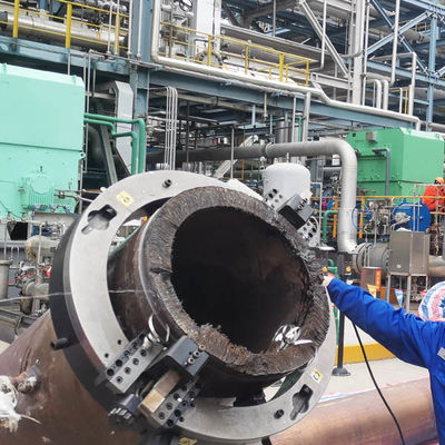 Split Frame Pipe Cutting Machine with 660–830 mm Working Range, Cold Cutting Technology, and Multiple Drive Options