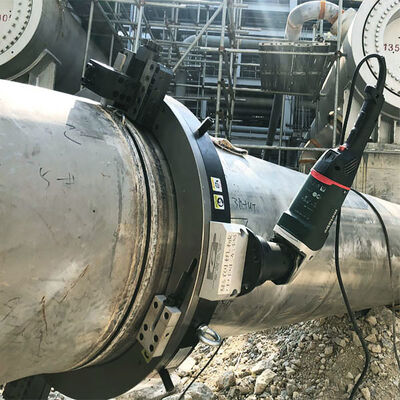 20–26 Inch Pipe Cutting and Beveling Machine with Cold Cutting Technology and Split-Frame Clamshell Design