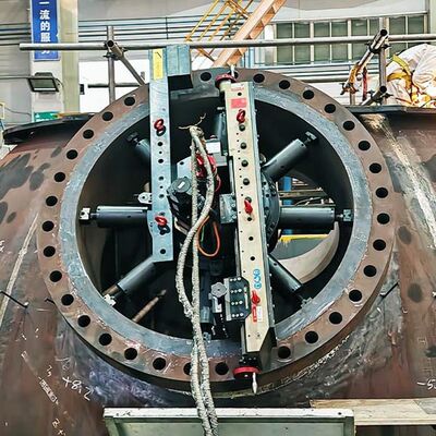 FI80 Large-Diameter ID Mounted Flange Facing Machine with Pneumatic and Electric Drive Options for 26–80 Inch Flanges